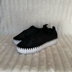 Ilse Jacobsen Tulip 139 Slip-On Sneakers Black White – Size 36